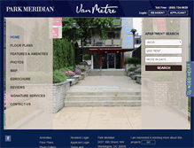 Tablet Screenshot of parkmeridianapt.com